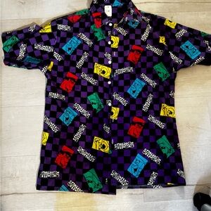 Cartoon Network Men's Multicolor Checkered Shirt